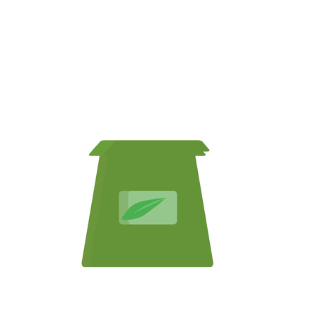 Tea bag icon vector isolated on white backgroundのイラスト素材