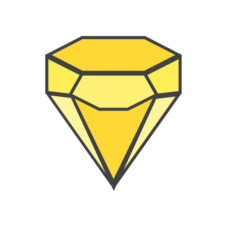 Precious stone icon vector isolated on white background for your web and mobile app design, Precious stone logo conceptのイラスト素材