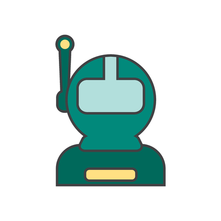 Astronaut icon vector isolated on white background for your web and mobile app design, Astronaut logo conceptのイラスト素材
