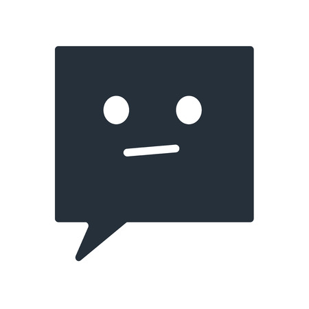 Chat speech bubbles icon vector isolated on white background for your web and mobile app design, Chat speech bubbles logo conceptのイラスト素材