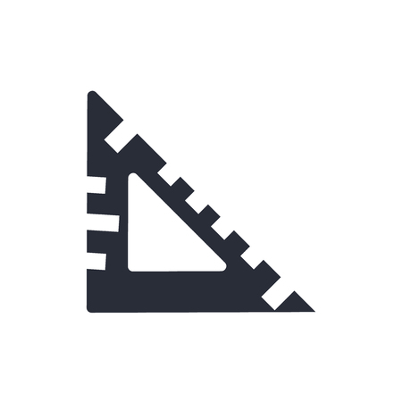 Set square icon vector isolated on white background for your web and mobile app design, Set square logo conceptのイラスト素材