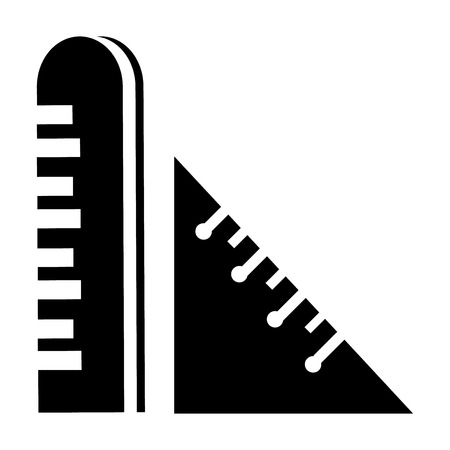 Ruler icon vector isolated on white background for your web and mobile app design, Ruler logo conceptのイラスト素材