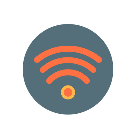 Wifi signal icon vector isolated on white background for your web and mobile app design, Wifi signal logo conceptのイラスト素材