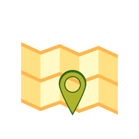 Maps and Flags icon vector isolated on white background for your web and mobile app design, Maps and Flags logo conceptのイラスト素材