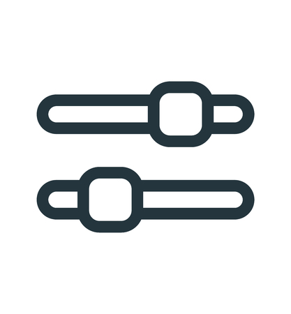 Settings icon vector isolated on white background for your web and mobile app design, Settings logo conceptのイラスト素材