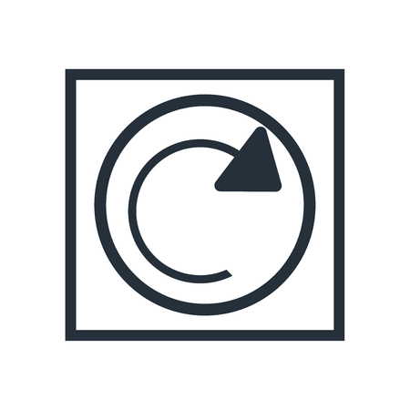 Reload webpage icon vector isolated on white background for your web and mobile app design, Reload webpage logo conceptのイラスト素材