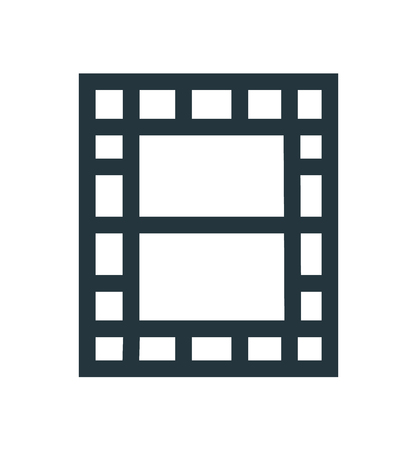 Video icon vector isolated on white background for your web and mobile app design, Video logo conceptのイラスト素材