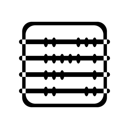Abacus icon vector isolated on white background for your web and mobile app design, Abacus logo conceptのイラスト素材