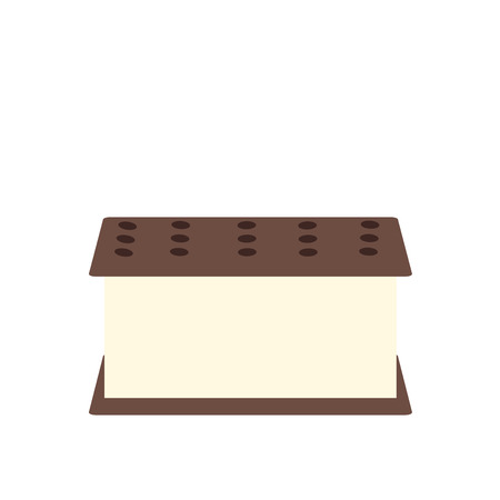 Ice cream icon vector isolated on white background for your web and mobile app design, Ice cream logo conceptのイラスト素材
