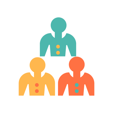 Users icon vector isolated on white background for your web and mobile app design, Users logo conceptのイラスト素材