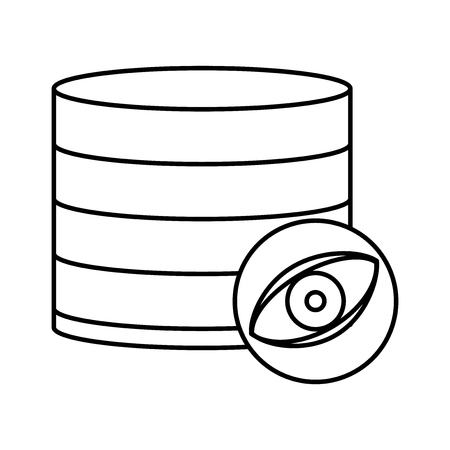 Database icon vector isolated on white background for your web and mobile app design, Database logo conceptのイラスト素材