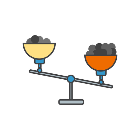 Scale icon vector isolated on white background for your web and mobile app design, Scale logo conceptのイラスト素材