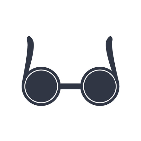 Circular glasses icon vector isolated on white background for your web and mobile app design, Circular glasses logo conceptのイラスト素材