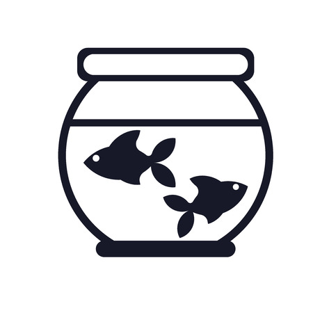 Aquarium icon vector isolated on white background for your web and mobile app design, Aquarium logo conceptのイラスト素材