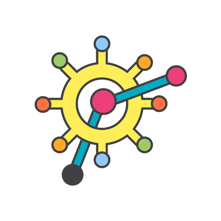 Organism icon vector isolated on white background for your web and mobile app design, Organism logo conceptのイラスト素材