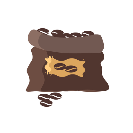 Coffee grain icon vector isolated on white background for your web and mobile app design, Coffee grain logo conceptのイラスト素材