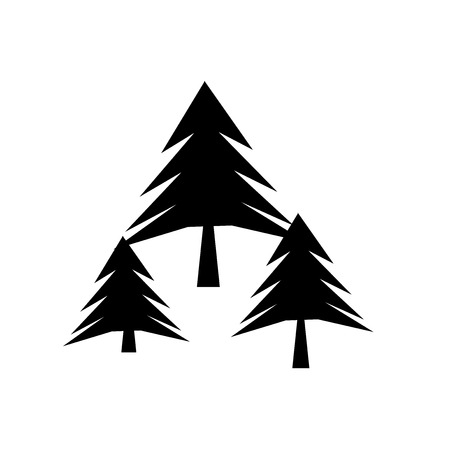 Forest icon vector isolated on white background for your web and mobile app design, Forest logo conceptのイラスト素材