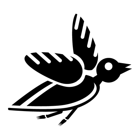 Bird icon vector isolated on white background for your web and mobile app design, Bird logo conceptのイラスト素材