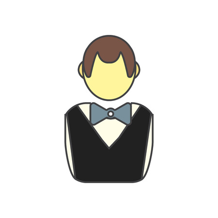 Gambler icon vector isolated on white background for your web and mobile app design, Gambler logo conceptのイラスト素材