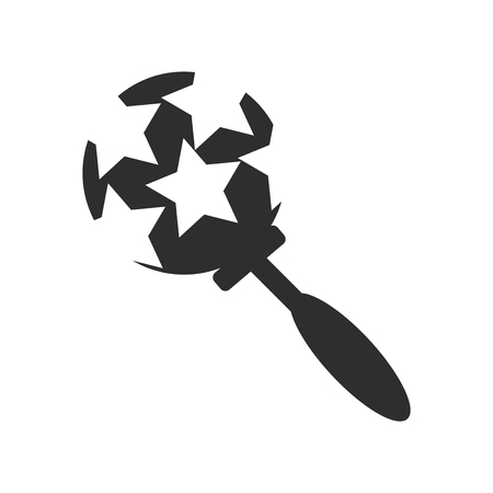 Baby's rattle icon vector isolated on white background for your web and mobile app design, Baby's rattle logo conceptのイラスト素材