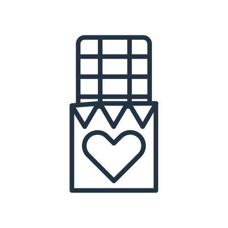Chocolate icon vector isolated on white background, Chocolate transparent signのイラスト素材
