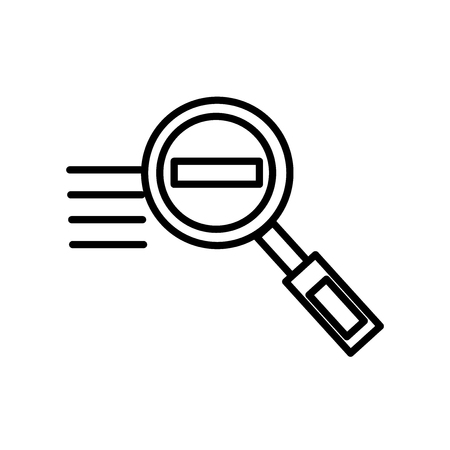 Search icon vector isolated on white background, Search transparent sign , line or linear sign, element design in outline styleのイラスト素材
