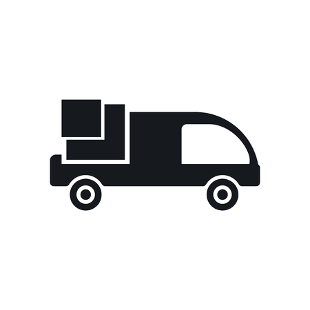 Truck icon vector isolated on white background for your web and mobile app design, Truck logo conceptのイラスト素材