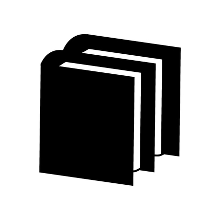 Book of black cover icon vector isolated on white background for your web and mobile app design, Book of black cover logo conceptのイラスト素材