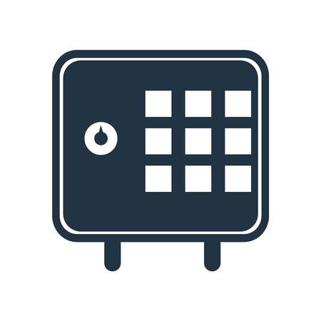 Safebox icon vector isolated on white background, Safebox transparent signのイラスト素材