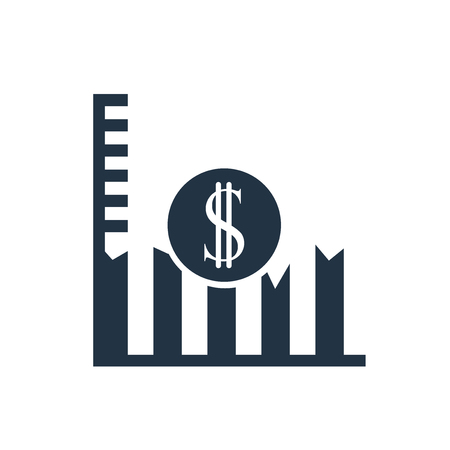 Growth icon vector isolated on white background, Growth transparent signのイラスト素材