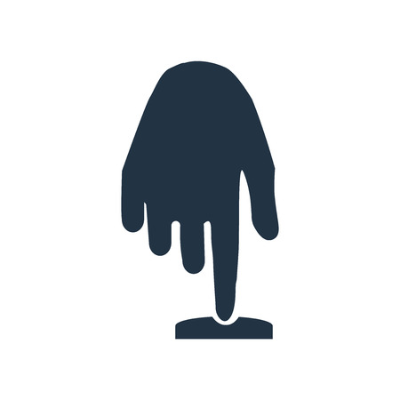 Hand Move icon vector isolated on white background, Hand Move transparent signのイラスト素材