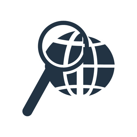 Search icon vector isolated on white background, Search transparent signのイラスト素材