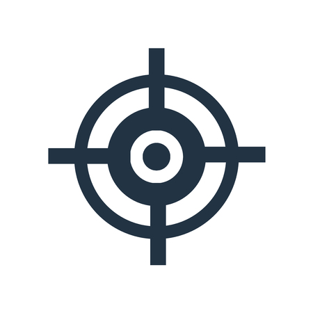 Target icon vector isolated on white background, Target transparent signのイラスト素材