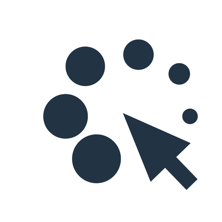 Wait Cursor icon vector isolated on white background, Wait Cursor transparent signのイラスト素材