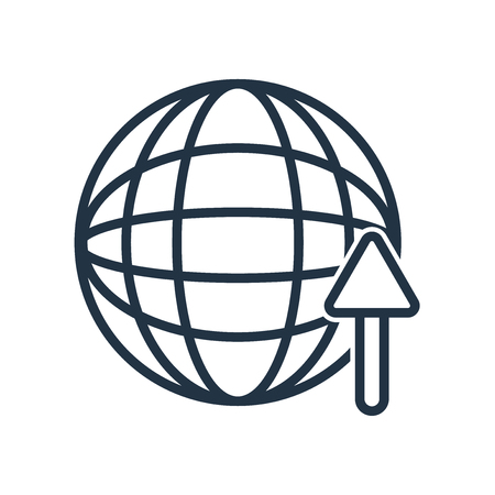 Worldwide icon vector isolated on white background, Worldwide transparent signのイラスト素材