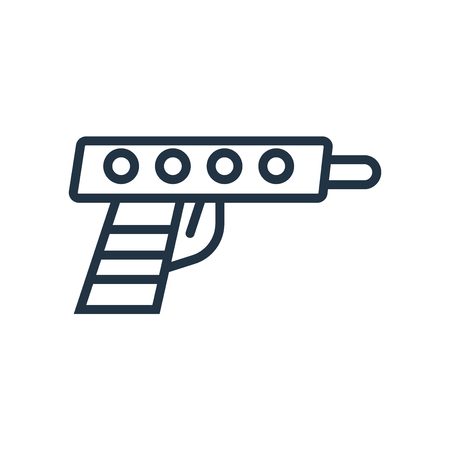Water gun icon vector isolated on white background, Water gun transparent signのイラスト素材