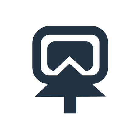 Cursor icon vector isolated on white background. Cursor transparent signのイラスト素材