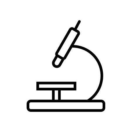 Microscope icon vector isolated on white background, Microscope transparent signのイラスト素材