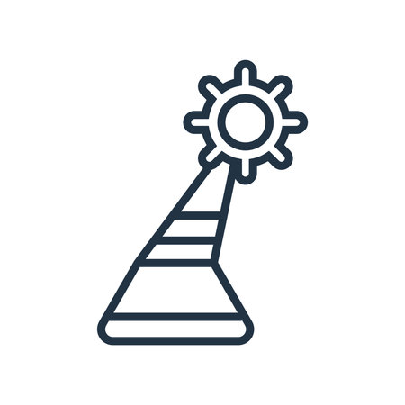 Fun hat icon vector isolated on white background, Fun hat transparent signのイラスト素材