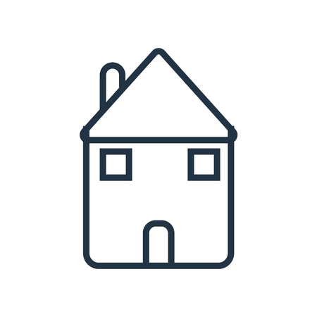 House icon vector isolated on white background, House transparent signのイラスト素材