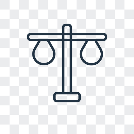 Balance vector icon isolated on transparent background, Balance logo conceptのイラスト素材