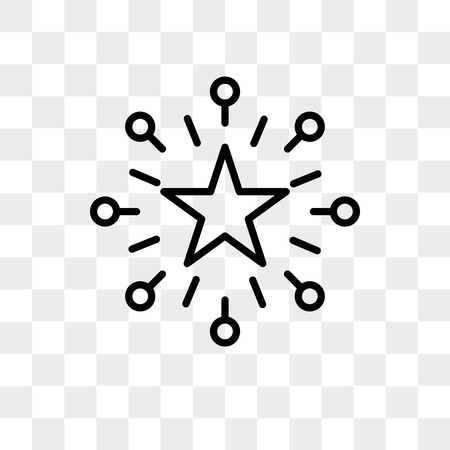 Fireworks vector icon isolated on transparent background, Fireworks logo conceptのイラスト素材