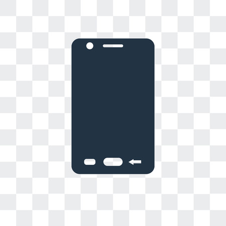 Smartphone vector icon isolated on transparent background, Smartphone logo conceptのイラスト素材