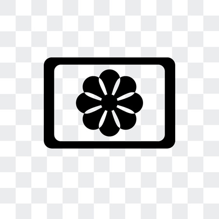 Image of a flower vector icon isolated on transparent backgroundのイラスト素材