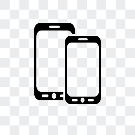 Screen blank vector icon isolated on transparent backgroundのイラスト素材