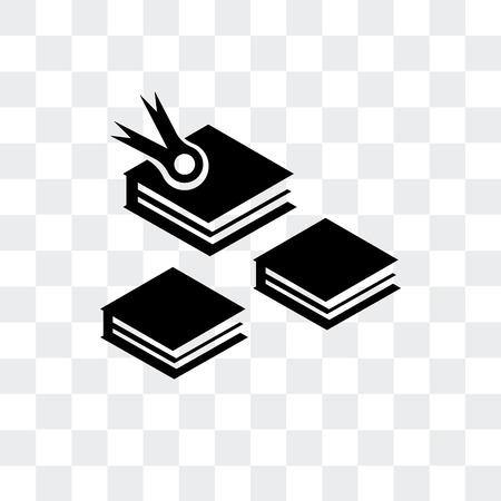 Open book vector icon isolated on transparent backgroundのイラスト素材