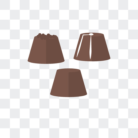 Chocolate vector icon isolated on transparent background, Chocolate logo conceptのイラスト素材