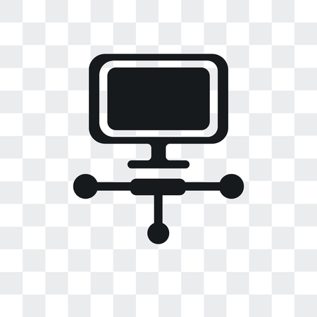 Laptop vector icon isolated on transparent background, Laptop logo conceptのイラスト素材