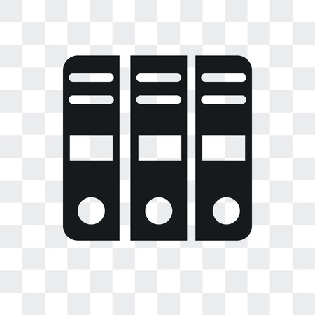 Archive vector icon isolated on transparent background, Archive logo conceptのイラスト素材