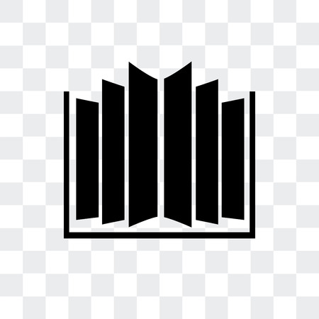 Open book vector icon isolated on transparent background, Open book logo conceptのイラスト素材